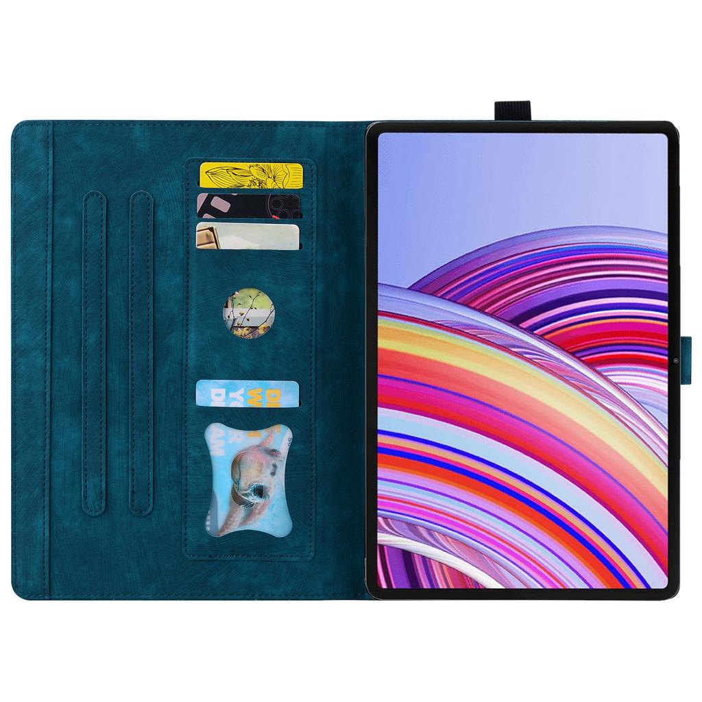 For Xiaomi Redmi Pad Pro/Pad Pro 5G/Pad 2 Pro Case Card Slots Leather Tablet Stand Folio Cover Flower Cat