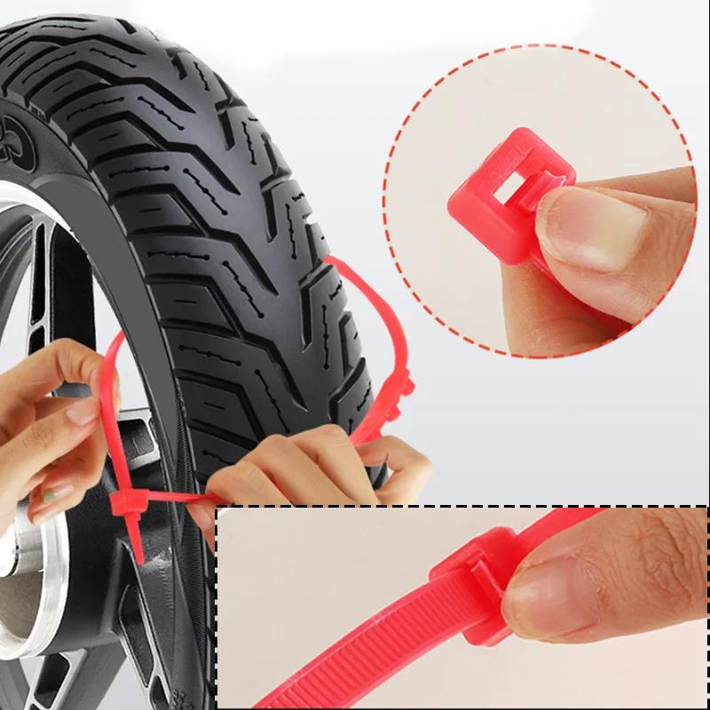 Car Tire Chains Universal Emergency Tire Traction Chain Anti Slip Tie Safety Belt Snow Chains Motorcycle Accessories For Snow