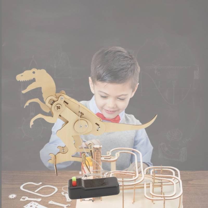 Diy Wooden Tyrannosaurus Rex Educational Science Craft Kit For Kids Hands-on Learning J-22 Material Pack