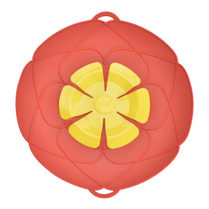 26CM Silicone Flower-Shaped High-Temperature Splash-Proof & Anti-Spill Pot Lid