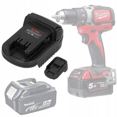 Adapter für Makita 18V Akku auf Milwaukee 18V – Kompatibilität mit Milwaukee Werkzeugen | Robuste Konstruktion | Einfache Montage