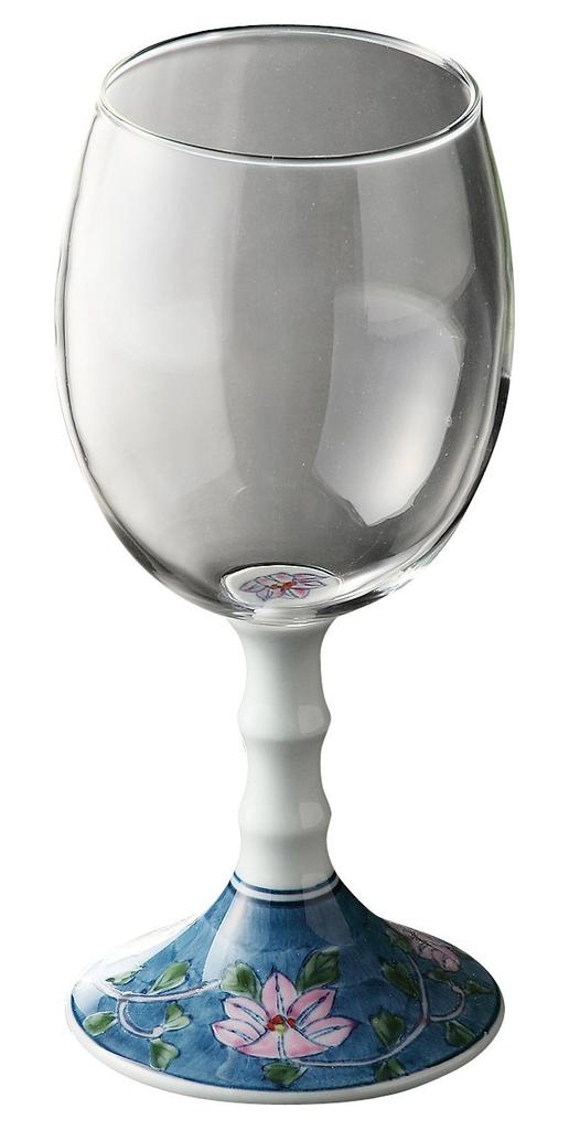 Toyo Ceramics Arita Ware Romantic Wine Glass (Gift Boxed) Tessen Arabesque