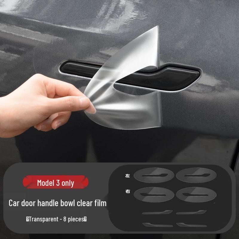 Tesla Model Y Exterior Door Handle & B-Pillar Protection Film - Refreshed TPU Version
