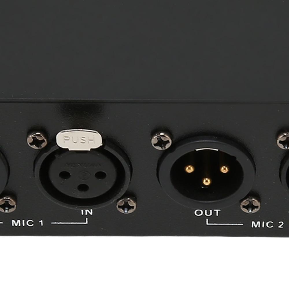 High Stability 48V Phantom Power Supply With XLR Cable 2 Channel For Condenser Microphone