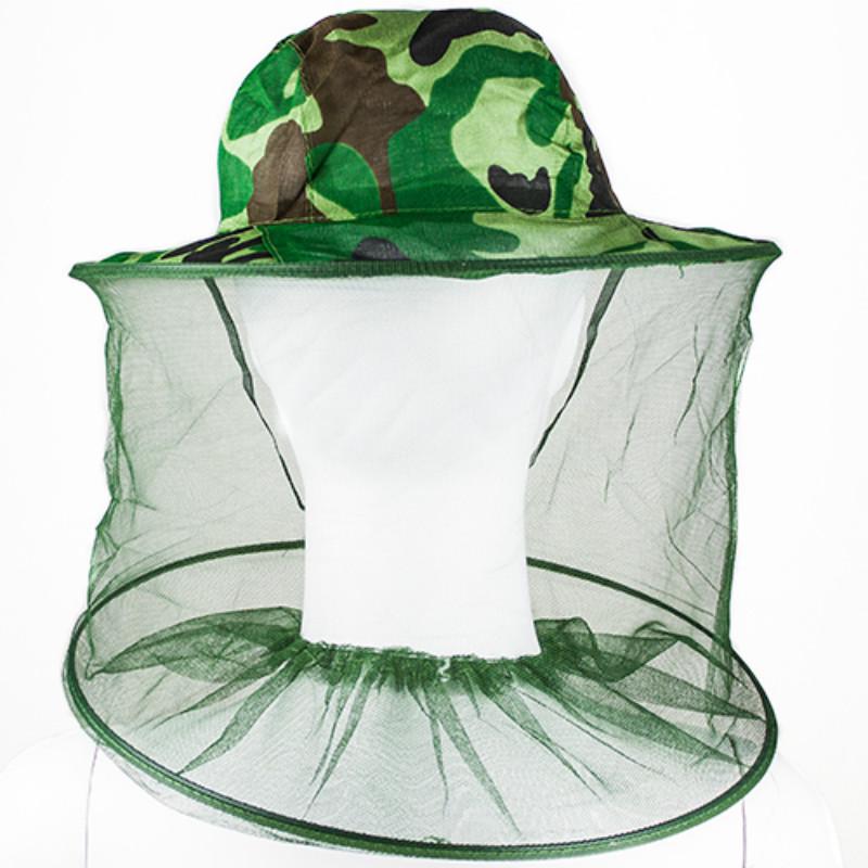 Outdoor Professional Mosquito Bug Insect Bee Resistance Net Mesh Head Face Protector Hat Cap