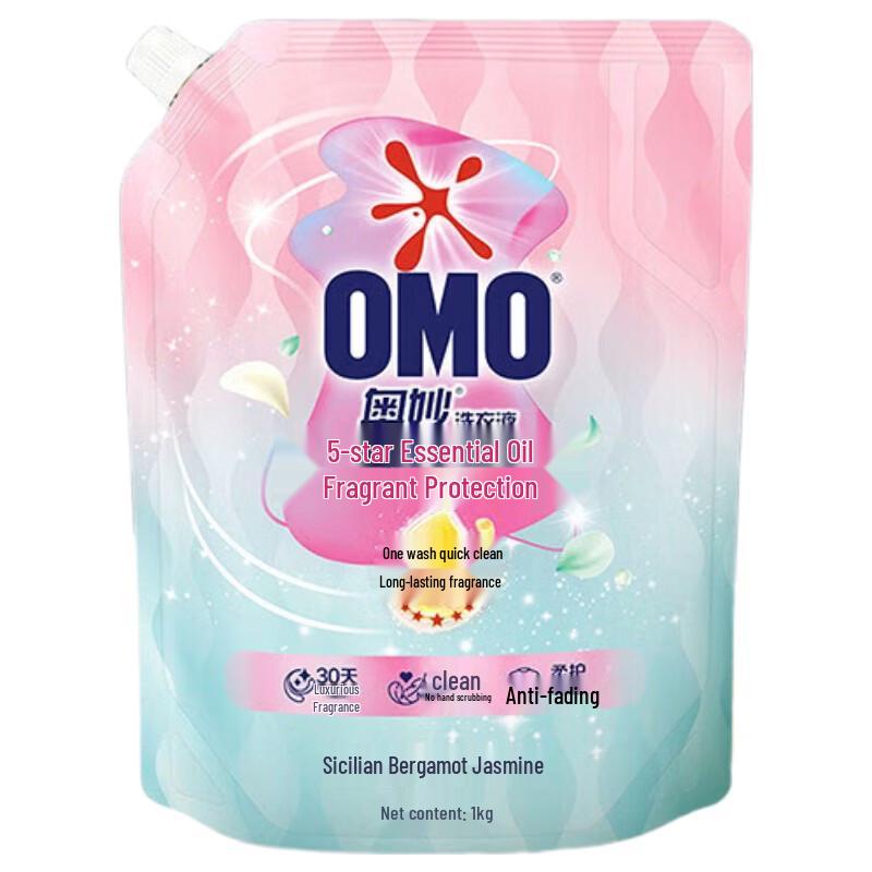 OMO 5-Star Essential Oil Laundry Detergent, Sicilian Bergamot Jasmine