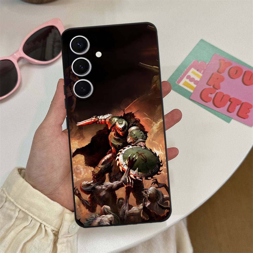 

Game D-DoomS E-Eternal Phone Case For Samsung S 24 fe 25 Ultra plus 20 lite 21 30 22 23 24 22 Ultra 5G Fundas Samsung S22 Plus 5G