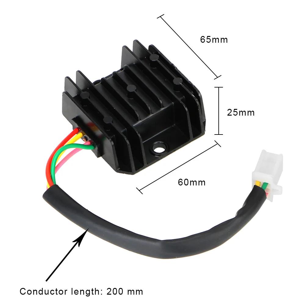 Rectifier 4 Wires Voltage Regulator Replacement for Boat Motor ATV GY6 50 150cc Scooter Moped JCL NST TAOTAO  Dirt Bike Go Kart