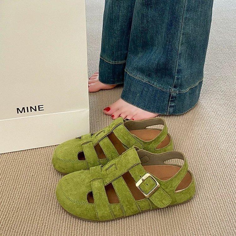 With skirt sandals, fairy wind breathable non-slip shoes, summer new hollow Roman shoes