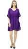 Bimba Women's V Neck Tassel Kaftan Short Rayon Caftan Designer Beachwear Coverup