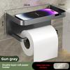 Wall-Mounted Bathroom Tissue Holder Modern Double Layer Paper Roll Organizer for Home Use