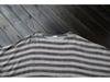 2024 Spring Ethnic-Style Mid-Length Striped Cotton Linen Dress for Women