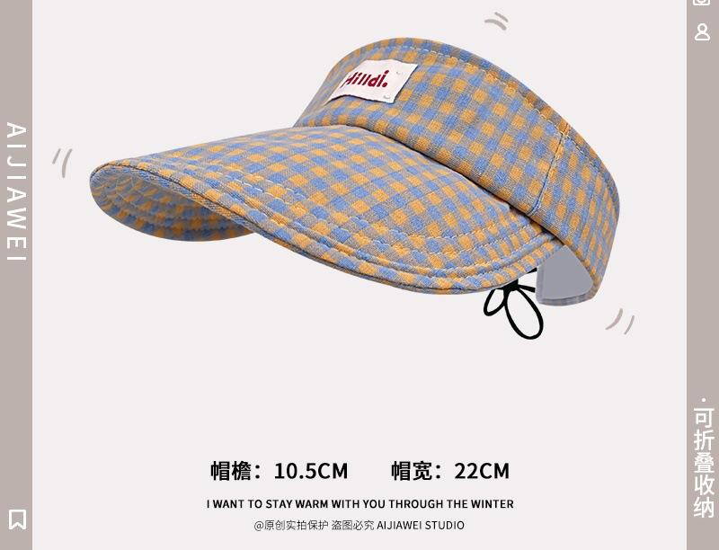 2025 Small Fresh and Sweet Bow Empty Top Hat Spring and Summer UV Protection Versatile Sunshade Sun Protection Cap