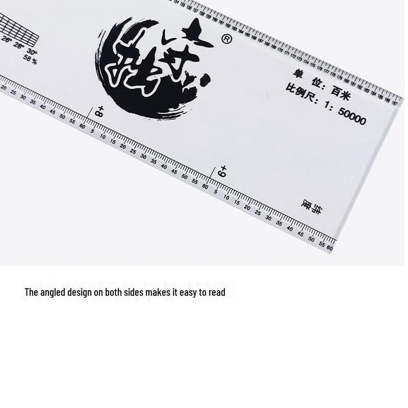 High-Precision 5-in-1 Geographic & Topographic Ruler