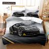 Speed Sports Car Duvet Cover Set Full Queen Size Red Cool Racing Car Bedding Sets Speed Automobile Extreme Sport Quilt Cover Set