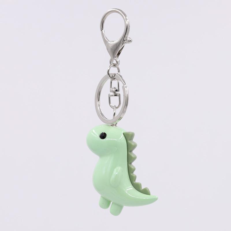 Charming Cartoon Dinosaur Acrylic Keychain Colorful Electroplated Finish, Perfect for Backpacks & Car Keys
