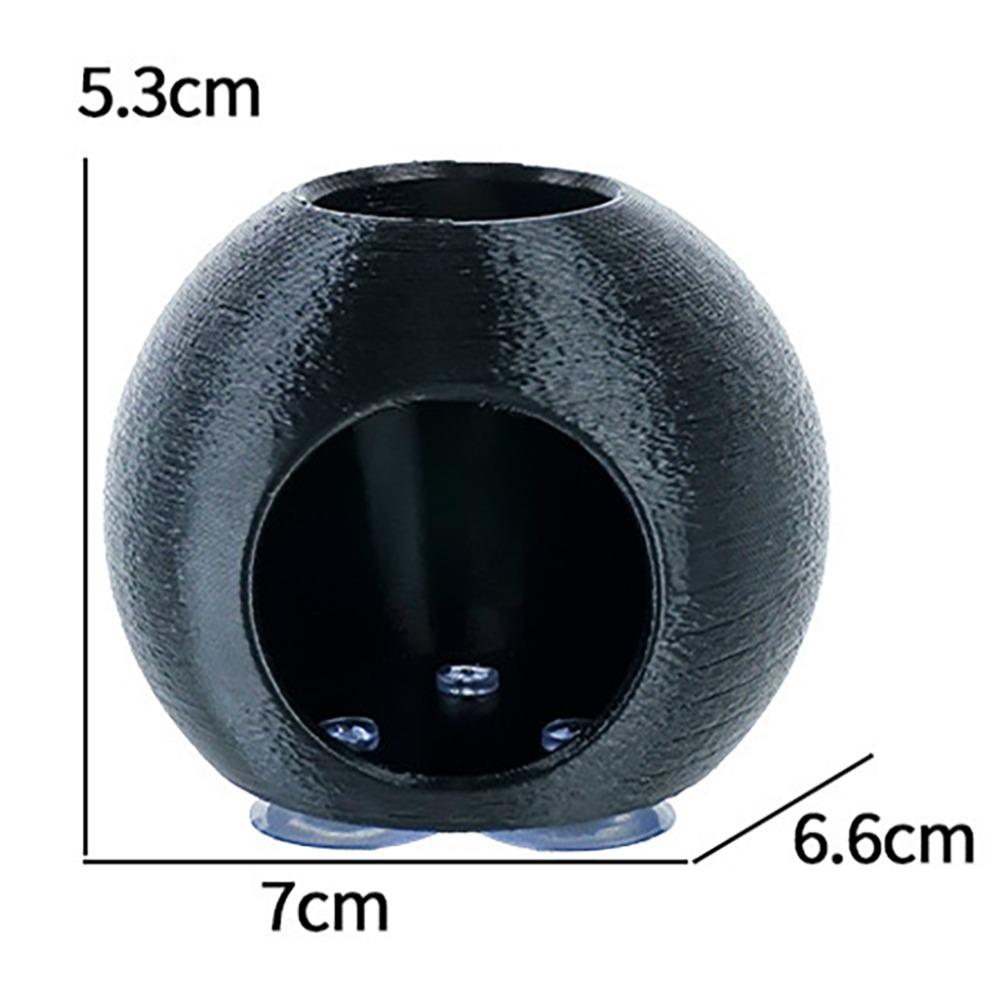 

Spherical Shape Fish Shrimp Hiding Cave Plastic Aquarium Decor Fish Tanks Decorations Fish Tanks 7cm Black