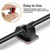 20 Pcs Cable Clips Self Adhesive Cord Management Black Wire Holder Organizer Clamp Self-adhesive Car Wire Clip Accessories