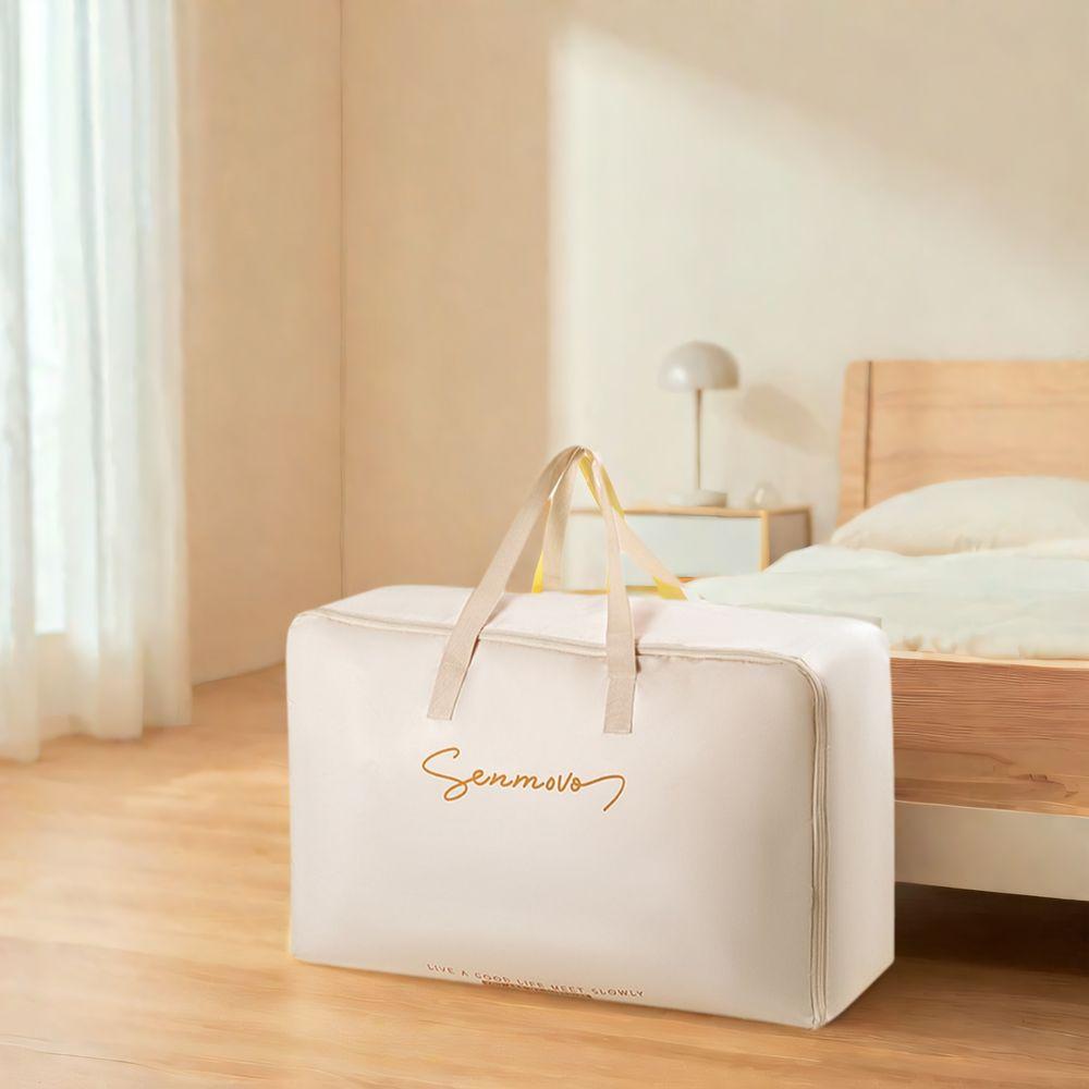 

Moisture-proof Clothes Quilt Storage Bag Foldable Moving Luggage Bags Clothes Moving Bag Dormitory L абрикосовий
