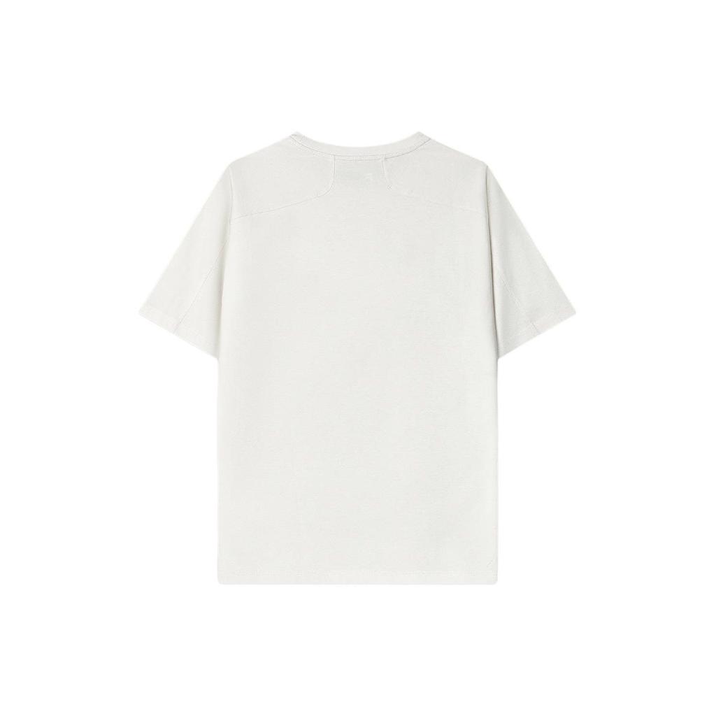 FILA Letter Logo Printed Round Neck Fashion Casual Short Sleeve T-Shirt Men T-Shirt White Sand Gray F11M418103F-GY