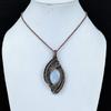 Rainbow Moonstone Pendant, Handmade Gemstone 999 Copper Wire Wrap Pendant Antique Jewelry, For Gift Copper Jewelry