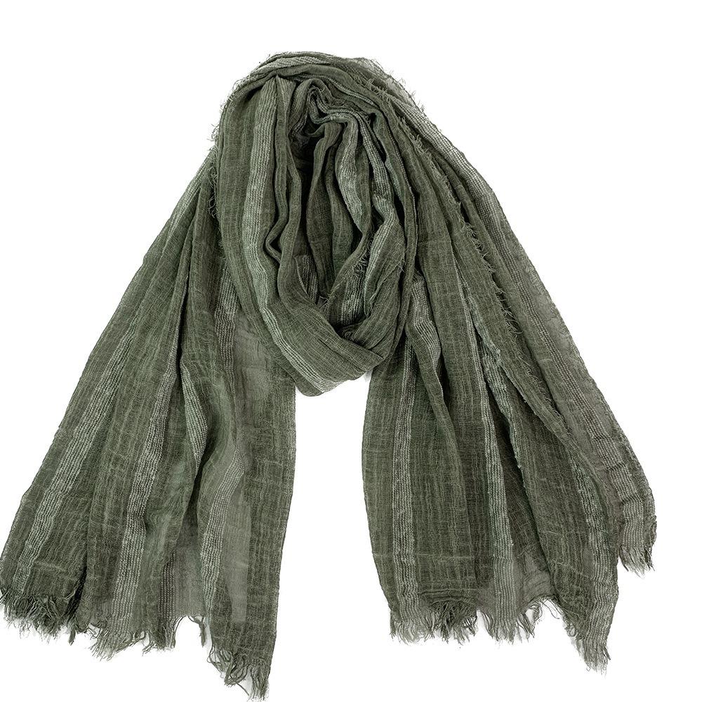 Striped Men's Striped Scarf Neckerchief Short Tassel Scarves Shawls  Wrap  for Men Women