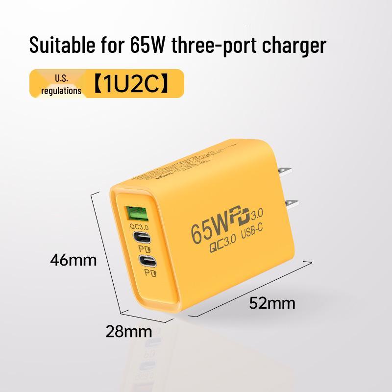 120W Multi-Port Fast Charger: Dual USB & Dual Type-C, US & EU Compatible