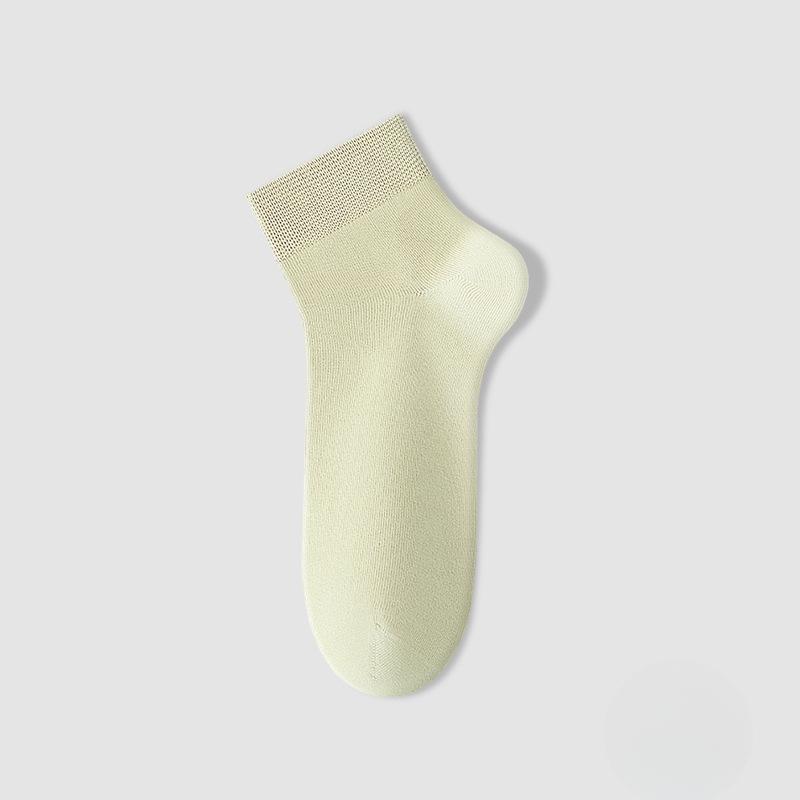 Female Spring and Summer Cotton Sweat Absorbing Antibacterial Deodorant Boneless Tube Socks