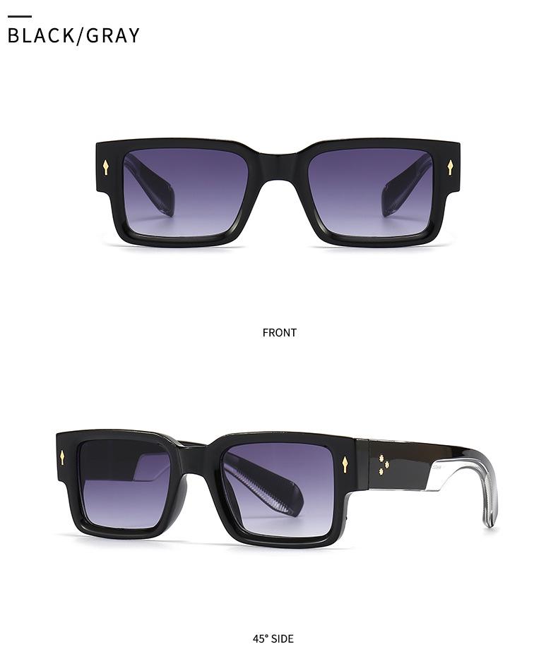 Trendy European-American Square Sunglasses for Women - Model 6035