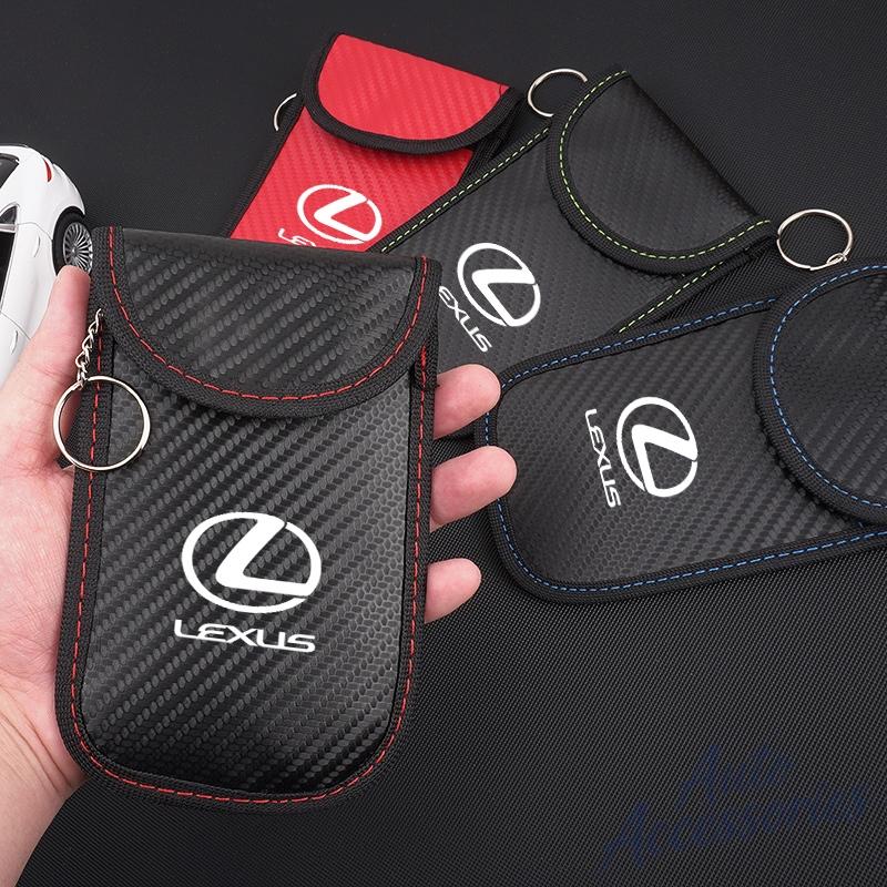 Car Key Case Signal Blocker Bag Car RFID Shielding Pocket Anti-Theft Pouch For Lexus RX330 IS250 Ct200h ES300h IS300h NX300h UX AFM1