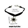 European and American babes black sun pendant necklace dark necklace goth halloween collarbone chain collar