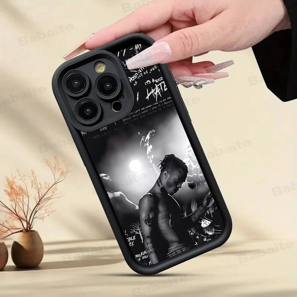 Custodia per Telefono Rapper X-XXXTentacionS Per IPhone 17 16 15 14 13 12 11 Pro Max Plus Custodia in Silicone Antiurto