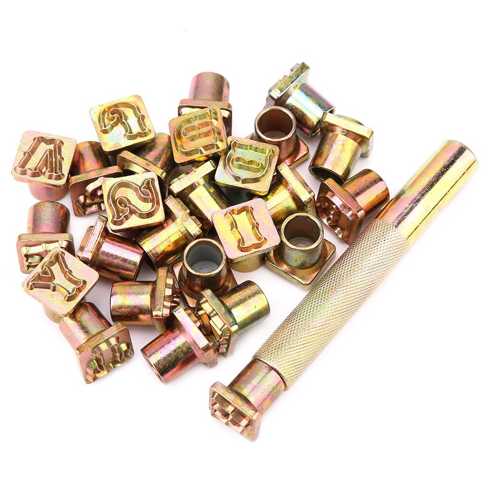 13mm Metal Stamp Punch Set Vintage Design Alphabet 26 Letters Die Tool Craft