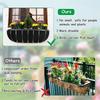 3x Felt Trough Planter Liners Black Non-Woven Window Hanging Plant Basket Liners