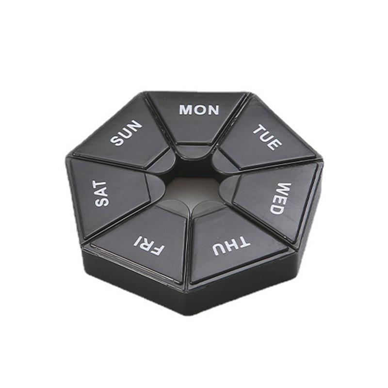 Wöchentlicher Pillen-Organizer, tragbarer Reise-Pillendosenspender, Medikamentenkoffer  (7 Tage) Neue Ausgabe für Vitamine/Fischöl/Pillen/Nahrungsergänzungsmittel