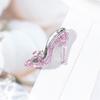 Alloy Inlaid Crystal High Heel Brooch for Evening Dress & Coat