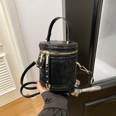Yeni PU Kova Çanta Şarap Kovası Şeklinde Kadın Sırt Çantası Saklama Çantası El Çantası Moda ve Popüler Popüler