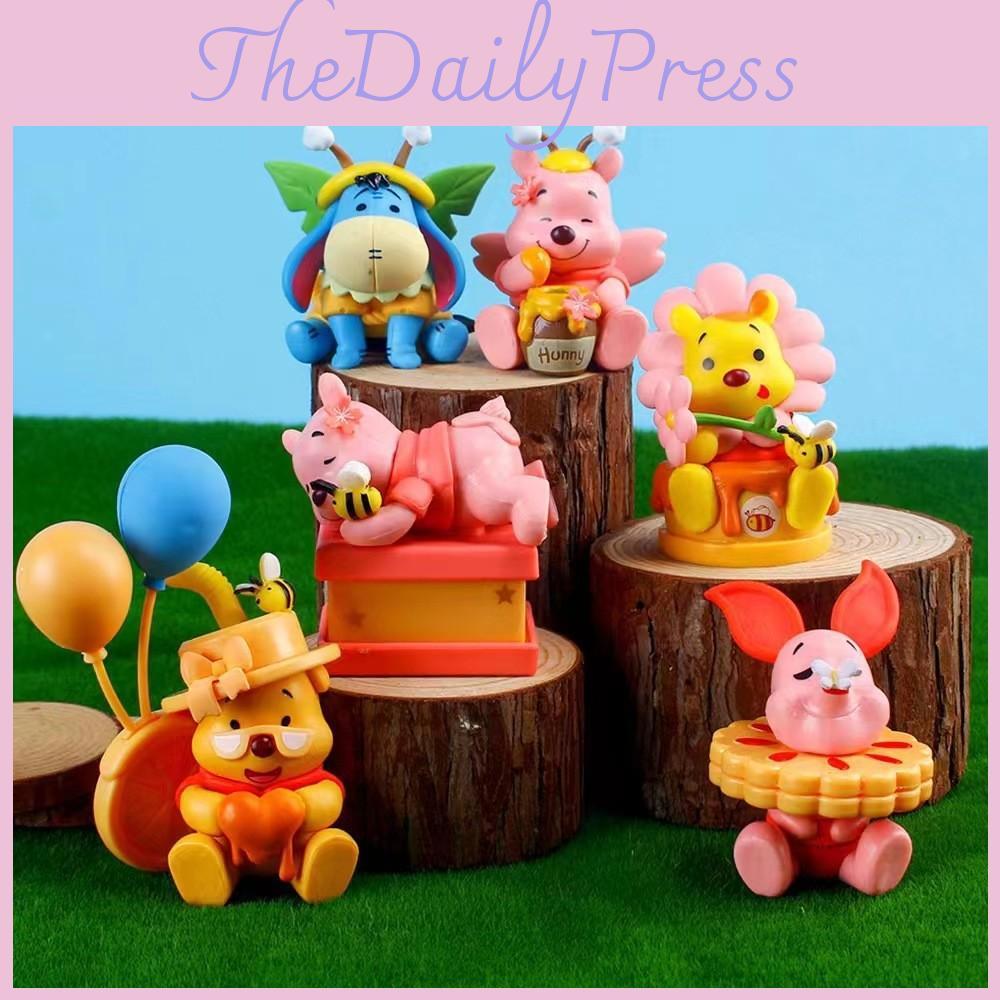 Pooh Piglet Bear Tigger Eeyore Honey Cake Character Food Series Ornament Model