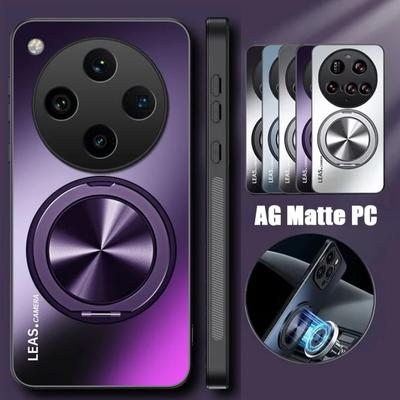 Matowe Magnetyczne Etui na Telefon Dla OPPO Find X8 Ultra Wstrząsoodporna Twarda Pokrywa Bumpera z Uchwytem Pokrowiec Dla Find X8 Pro X8S Plus X8 Pro Powłoka