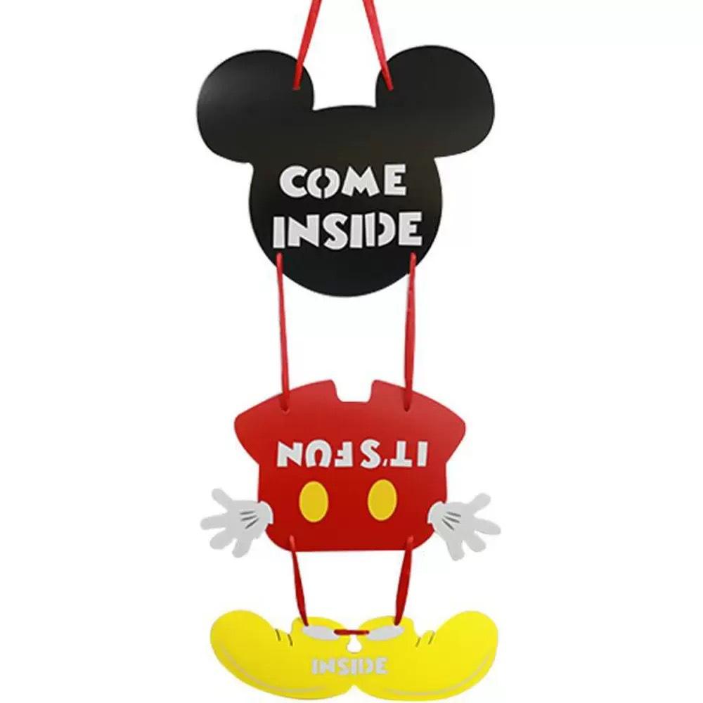 Mickey Baby Geburtstag Party Dekorationen Set Banner Kuchenaufsatz Partyzubehör Rot Schwarz Klassisches Thema Kit