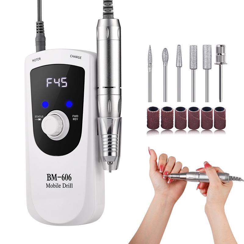 Rechargeable Portable Electric Nail Drill for Nail Art and Cuticle Removal