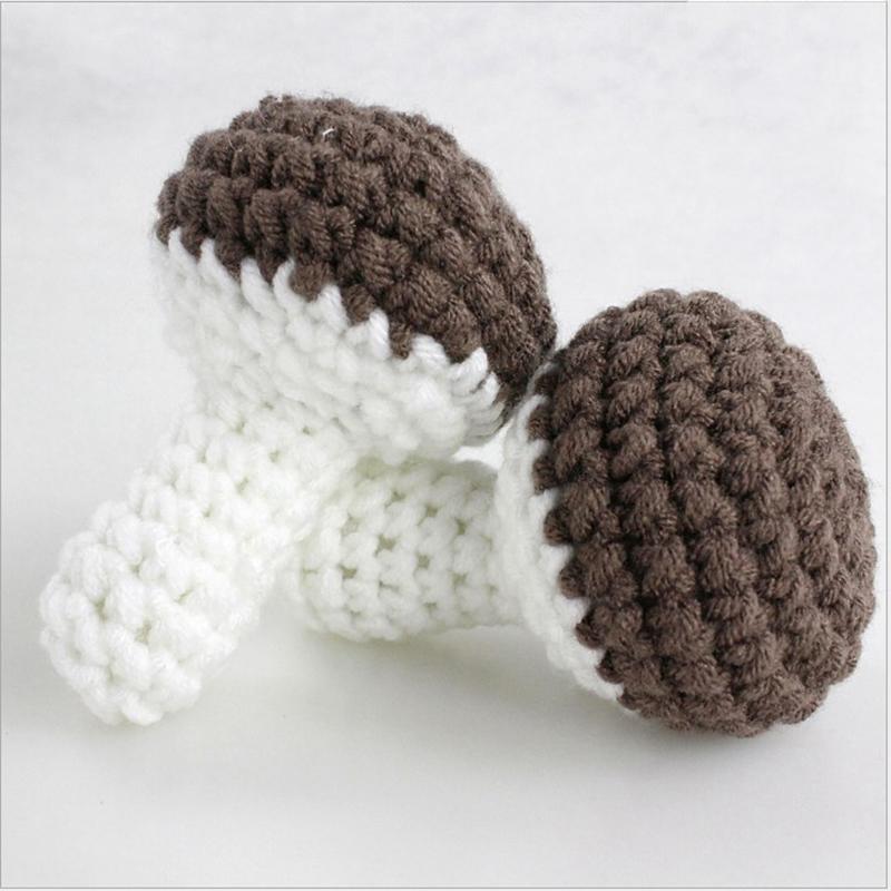 Wool Simulation Vegetables Fruits Toys Knitted Plush Toys Children Play House Pretend Play Vegetables Fruits Props Education Toy