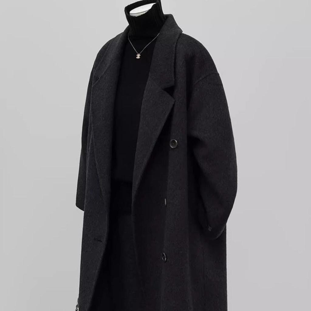 Petite-Friendly Hepburn Style Wool Coat - Mid-Length Women's Overcoat for Autumn/Winter 2025, New Korean Style