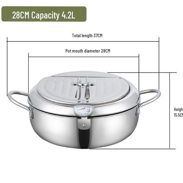 

Японская сковорода для темпуры из нержавеющей стали 304 без покрытия