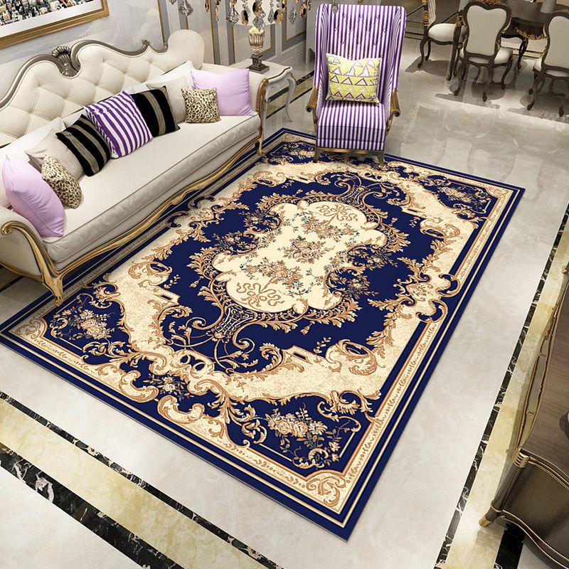 European Style Short Pile Carpets for Living Room Decortion Rugs for Bedroom Decor Carpet Home Washable Rug Floor Mats for Home