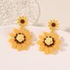 Sunflower versatile, trendy and fashionable casual earrings for the back-to-school season