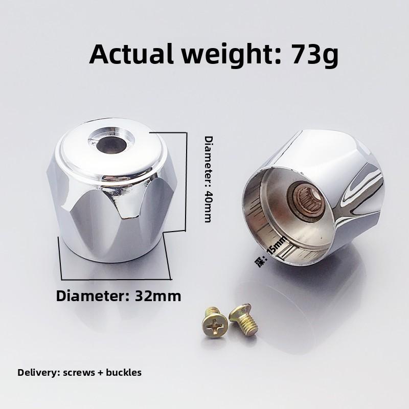 1pcs/2pcs Hot & Cold Tap Top Head Faucet Cover Chrome Plated Replacement Set Kitchen Bathroom Faucets Handle Plastic