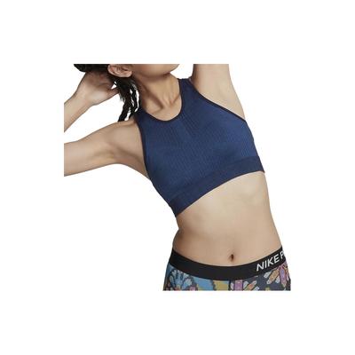 City Ready Striped Fixed Double Strap Sports Bra Women Underwear Blue BQ7140-498