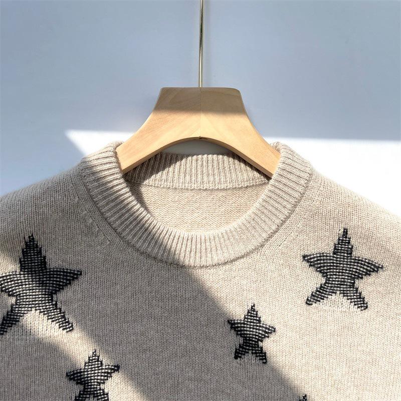 ZV Brand Discontinued Pure Cashmere Loose Fit Round Neck Women's Sweater