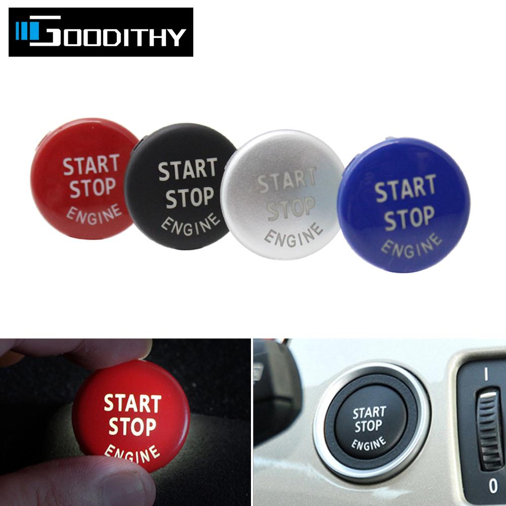 Car Engine Start Stop Button Replace Switch Cover Accessorie Key Decor For BMW 3S X1 X5 X6 Z4 E70 E71 E72 E90 E91 E92 E84 E89